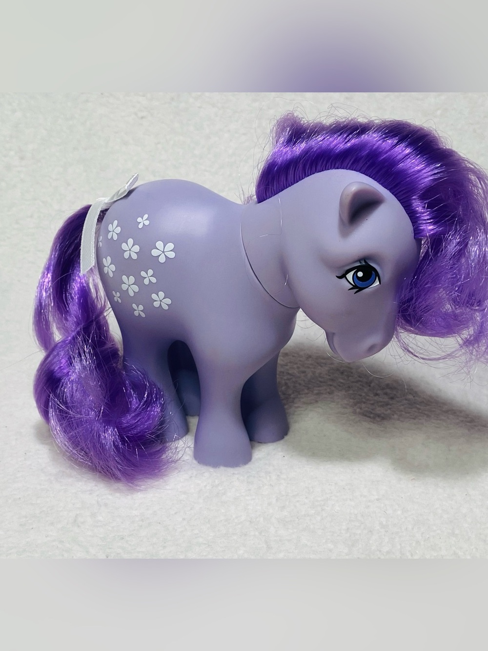 My Little Pony G1 35th Anniversary Blossom Purple Floral Pony MLP